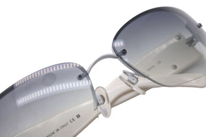 CHANEL シャネル サングラス ラインストーンサングラス ココマーク ホワイト 62□16 4117-B 美品 中古 57340