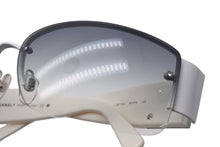 Load image into Gallery viewer, CHANEL シャネル サングラス ラインストーンサングラス ココマーク ホワイト 62□16 4117-B 美品 中古 57340
