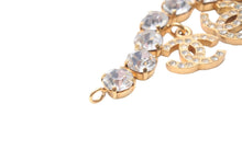Load image into Gallery viewer, CHANEL シャネル ブレスレット ヴィンテージ 96P ココマーク ラインストーン ゴールド GP 美品 中古 57341