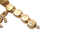 Load image into Gallery viewer, CHANEL シャネル ブレスレット ヴィンテージ 96P ココマーク ラインストーン ゴールド GP 美品 中古 57341