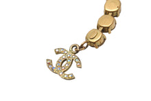 Load image into Gallery viewer, CHANEL シャネル ブレスレット ヴィンテージ ココマーク 95p ゴールド 虹色 GP ラインストーン 美品 中古 57342
