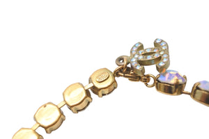 CHANEL シャネル ブレスレット ヴィンテージ ココマーク 95p ゴールド 虹色 GP ラインストーン 美品 中古 57342