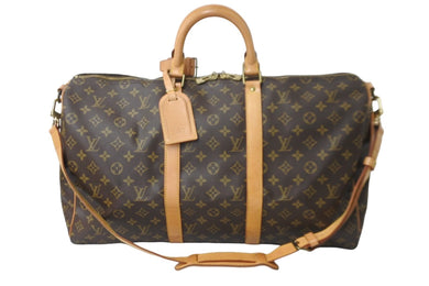 LOUIS VUITTON ルイヴィトン ボストンバッグ キーポル バンドリエール50 モノグラム M41416 ブラウン ゴールド金具 良品 中古 57361