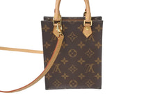 Load image into Gallery viewer, 極美品 LOUIS VUITTON ルイヴィトン ショルダーバッグ M81295 プティットサックプラ モノグラム ブラウン ゴールド金具 中古 57362
