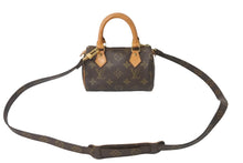 Load image into Gallery viewer, LOUIS VUITTON ルイヴィトン ショルダーバッグ ミニスピーディ モノグラム ブラウン スト付き M41534 美品 中古 57364