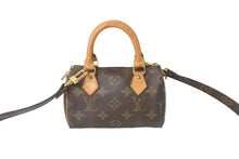 Load image into Gallery viewer, LOUIS VUITTON ルイヴィトン ショルダーバッグ ミニスピーディ モノグラム ブラウン スト付き M41534 美品 中古 57364