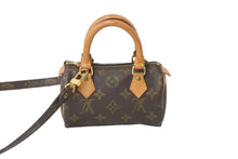 Load image into Gallery viewer, LOUIS VUITTON ルイヴィトン ショルダーバッグ ミニスピーディ モノグラム ブラウン スト付き M41534 美品 中古 57364