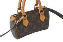 Load image into Gallery viewer, LOUIS VUITTON ルイヴィトン ショルダーバッグ ミニスピーディ モノグラム ブラウン スト付き M41534 美品 中古 57364