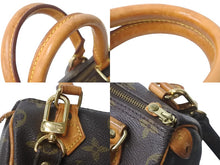 Load image into Gallery viewer, LOUIS VUITTON ルイヴィトン ショルダーバッグ ミニスピーディ モノグラム ブラウン スト付き M41534 美品 中古 57364