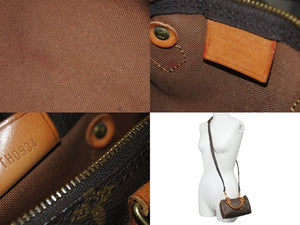 LOUIS VUITTON ルイヴィトン ショルダーバッグ ミニスピーディ モノグラム ブラウン スト付き M41534 美品 中古 57364