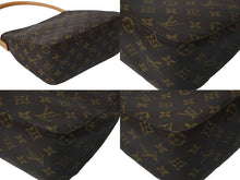 Load image into Gallery viewer, LOUIS VUITTON ルイヴィトン ハンドバッグ ルーピングMM モノグラム M51146 ブラウン ゴールド金具 美品 中古 57366