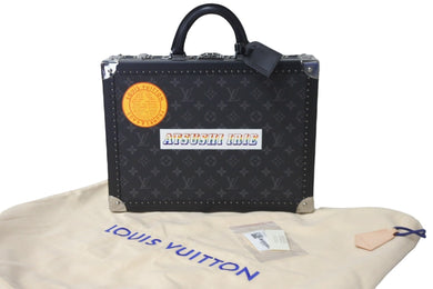 LOUIS VUITTON ルイヴィトン スペシャルオーダー トランク プレジデント モノグラムエクリプス ブラック シルバー金具 57376
