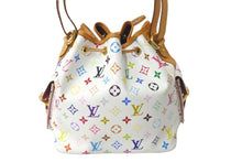 Load image into Gallery viewer, LOUIS VUITTON ルイヴィトン ショルダーバッグ M42229 村上隆 プチノエ ブロン マルチカラー ゴールド金具 良品 中古 57379