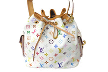 Load image into Gallery viewer, LOUIS VUITTON ルイヴィトン ショルダーバッグ M42229 村上隆 プチノエ ブロン マルチカラー ゴールド金具 良品 中古 57379