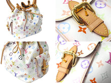 Load image into Gallery viewer, LOUIS VUITTON ルイヴィトン ショルダーバッグ M42229 村上隆 プチノエ ブロン マルチカラー ゴールド金具 良品 中古 57379
