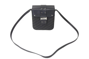 Christian Dior クリスチャンディオール ショルダーバッグ トロッター ストリートシック ブラック シルバー金具 美品 中古 57384
