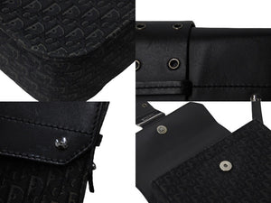 Christian Dior クリスチャンディオール ショルダーバッグ トロッター ストリートシック ブラック シルバー金具 美品 中古 57384