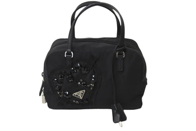 PRADA プラダ ハンドバッグ 三角ロゴ トライアングルロゴ ナイロン ブラック BN1134 美品 中古 57385