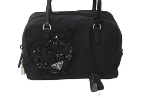 PRADA プラダ ハンドバッグ 三角ロゴ トライアングルロゴ ナイロン ブラック BN1134 美品 中古 57385
