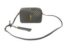 画像をギャラリービューアに読み込む, SAINT LAURENT サンローラン ショルダーバッグ Vステッチ モノグラム カーキ 612544 レディース 美品 中古 57390 