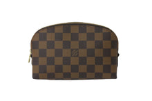 Load image into Gallery viewer, 極美品 LOUIS VUITTON ルイヴィトン ポーチ N47516 ダミエ ポシェット コスメティック ブラウン ゴールド金具 中古 57400