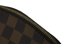 Load image into Gallery viewer, 極美品 LOUIS VUITTON ルイヴィトン ポーチ N47516 ダミエ ポシェット コスメティック ブラウン ゴールド金具 中古 57400