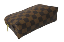 Load image into Gallery viewer, 極美品 LOUIS VUITTON ルイヴィトン ポーチ N47516 ダミエ ポシェット コスメティック ブラウン ゴールド金具 中古 57400