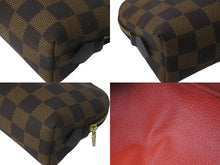 Load image into Gallery viewer, 極美品 LOUIS VUITTON ルイヴィトン ポーチ N47516 ダミエ ポシェット コスメティック ブラウン ゴールド金具 中古 57400