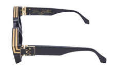 Load image into Gallery viewer, LOUIS VUITTON ルイヴィトン サングラス Z1165E 1.1 ミリオネア ブラック 58□17 145 ゴールド金具 美品 中古 57402