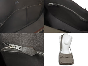 HERMES エルメス ショルダーバッグ ジプシエール 31 □Q刻印 2013年 エタン トリヨンクレマンス シルバー金具 美品 中古 57414