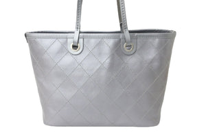 CHANEL シャネル トートバッグ シルバー ココマーク 20番台 キャビアスキン シルバー金具 美品 中古 57415