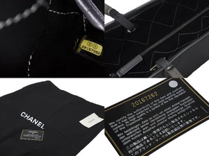 CHANEL シャネル トートバッグ シルバー ココマーク 20番台 キャビアスキン シルバー金具 美品 中古 57415