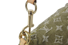 Load image into Gallery viewer, LOUIS VUITTON ルイヴィトン ハンドバッグ ミニプリーティ モノグラムデニム カーキ M95217 ゴールド金具 美品 中古 57417
