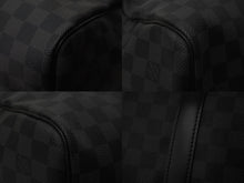 Load image into Gallery viewer, 極美品 LOUIS VUITTON ルイヴィトン ボストンバッグ キーポル55 ダミエ グラフィット N41413 ブラック シルバー金具 中古 57419