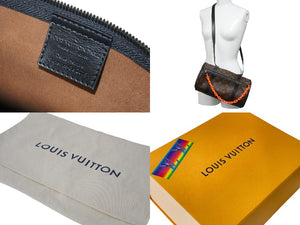 極美品 LOUIS VUITTON ルイヴィトン ショルダーバッグ ミニ ポロション M44479 ヴァージル ブラウン ブラック オレンジ 中古 57422