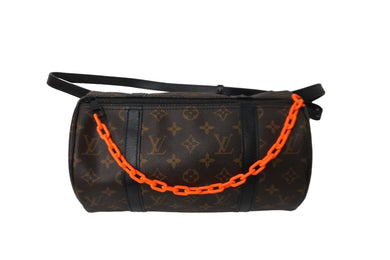 極美品 LOUIS VUITTON ルイヴィトン ショルダーバッグ ミニ ポロション M44479 ヴァージル ブラウン ブラック オレンジ 中古 57422
