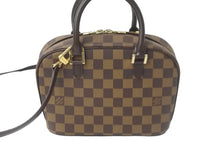 Load image into Gallery viewer, LOUIS VUITTON ルイヴィトン 2WAY ハンドバッグ ショルダーバッグ N51286 サリアミニ ダミエキャンバス ゴールド 美品 中古 57423