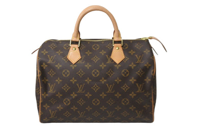 LOUIS VUITTON ルイヴィトン ボストンバッグ M41526 スピーディ30 モノグラム ブラウン ゴールド金具 美品 中古 57426
