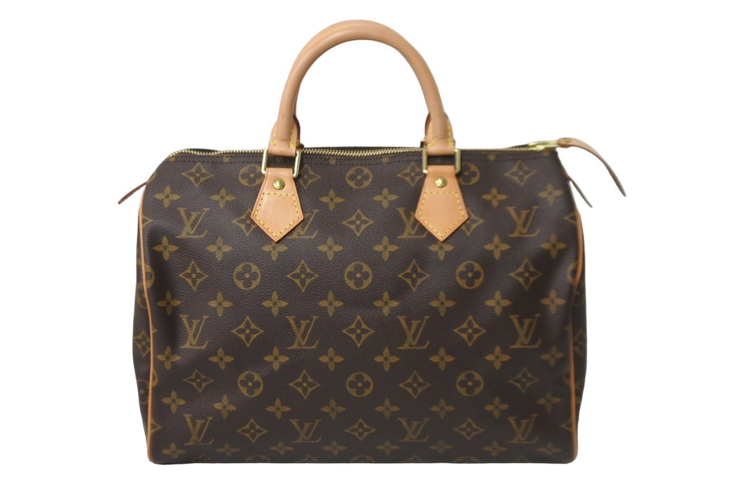 LOUIS VUITTON ルイヴィトン ボストンバッグ M41526 スピーディ30 モノグラム ブラウン ゴールド金具 美品 中古 57426