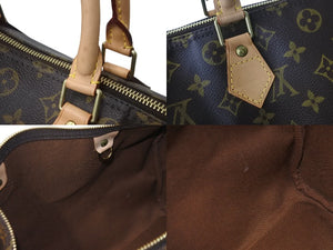 LOUIS VUITTON ルイヴィトン ボストンバッグ M41526 スピーディ30 モノグラム ブラウン ゴールド金具 美品 中古 57426