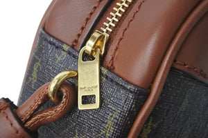 YVES SAINT LAURENT イヴ サンローラン ショルダーバッグ MAL675260-0322 ル・モノグラム ポリウレタン 牛革 美品 中古 57428
