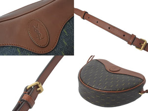 YVES SAINT LAURENT イヴ サンローラン ショルダーバッグ MAL675260-0322 ル・モノグラム ポリウレタン 牛革 美品 中古 57428