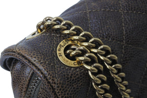 CHANEL シャネル マトラッセ チェーンショルダーバック キャビアスキン シール カード 16番台 美品 中古 57434