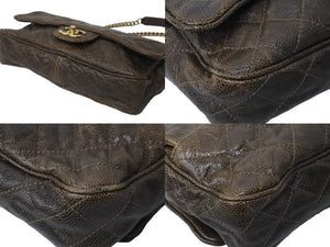 CHANEL シャネル マトラッセ チェーンショルダーバック キャビアスキン シール カード 16番台 美品 中古 57434