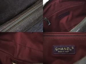 CHANEL シャネル マトラッセ チェーンショルダーバック キャビアスキン シール カード 16番台 美品 中古 57434