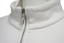 Load image into Gallery viewer, CHROME HEARTS クロムハーツ スウェット Y NOT クロスパッチダガーハーフジップトレーナー ホワイト サイズXS 美品 中古 57441