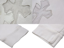 Load image into Gallery viewer, CHROME HEARTS クロムハーツ スウェット Y NOT クロスパッチダガーハーフジップトレーナー ホワイト サイズXS 美品 中古 57441