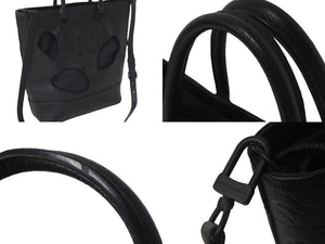 極美品 LOUIS VUITTON×COMME des GARCONS ルイヴィトン×コムデギャルソン ウィズホールズ 2WAYバッグ N45887 ブラック 中古 57443