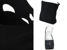 Load image into Gallery viewer, 極美品 LOUIS VUITTON×COMME des GARCONS ルイヴィトン×コムデギャルソン ウィズホールズ 2WAYバッグ N45887 ブラック 中古 57443