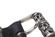 Load image into Gallery viewer, CHROME HEARTS クロムハーツ 3ピース ケルティックローラーベルト レザー シルバ−925 サイズ38 美品 中古 57445
